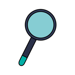 magnifying glass icon image vector illustration design 