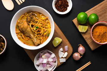 Khao Soi Recipe, Curried Noodle Soup with Chicken