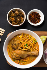 Khao Soi Recipe, Curried Noodle Soup with Chicken