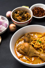 Khao Soi Recipe, Curried Noodle Soup with Chicken