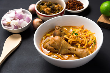 Khao Soi Recipe, Curried Noodle Soup with Chicken