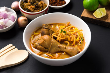Khao Soi Recipe, Curried Noodle Soup with Chicken