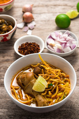 Khao Soi Recipe, Curried Noodle Soup with Chicken