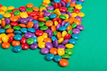 chocolate confete colorido