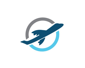Airplane symbol vector design