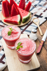 watermelon fruit mix smoothie for health refreshing for drink