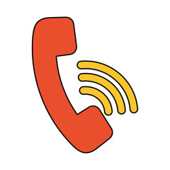 Telephone call center symbol