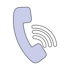 Telephone call center symbol