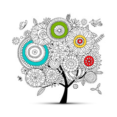 Floral tree for your design