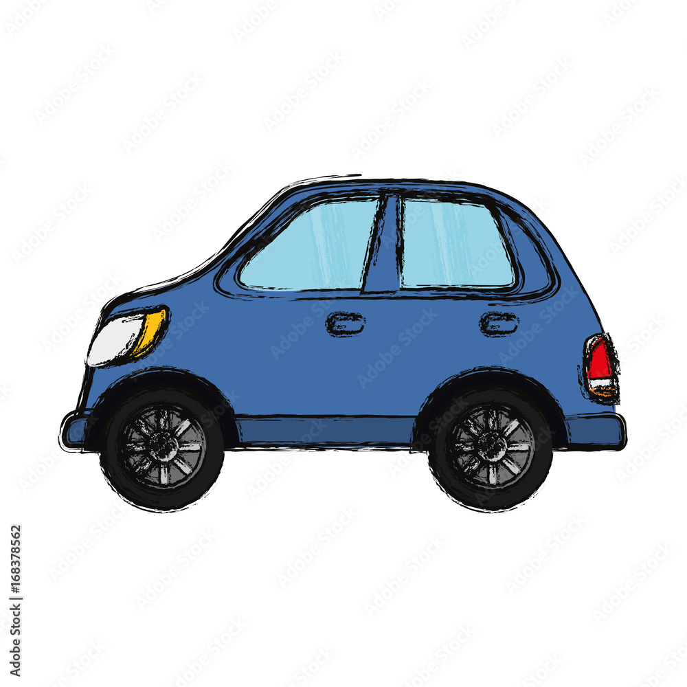 Sticker car vehicle isolated