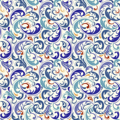 Seamless background from a floral ornament, Fashionable modern wallpaper, tiles or textile
