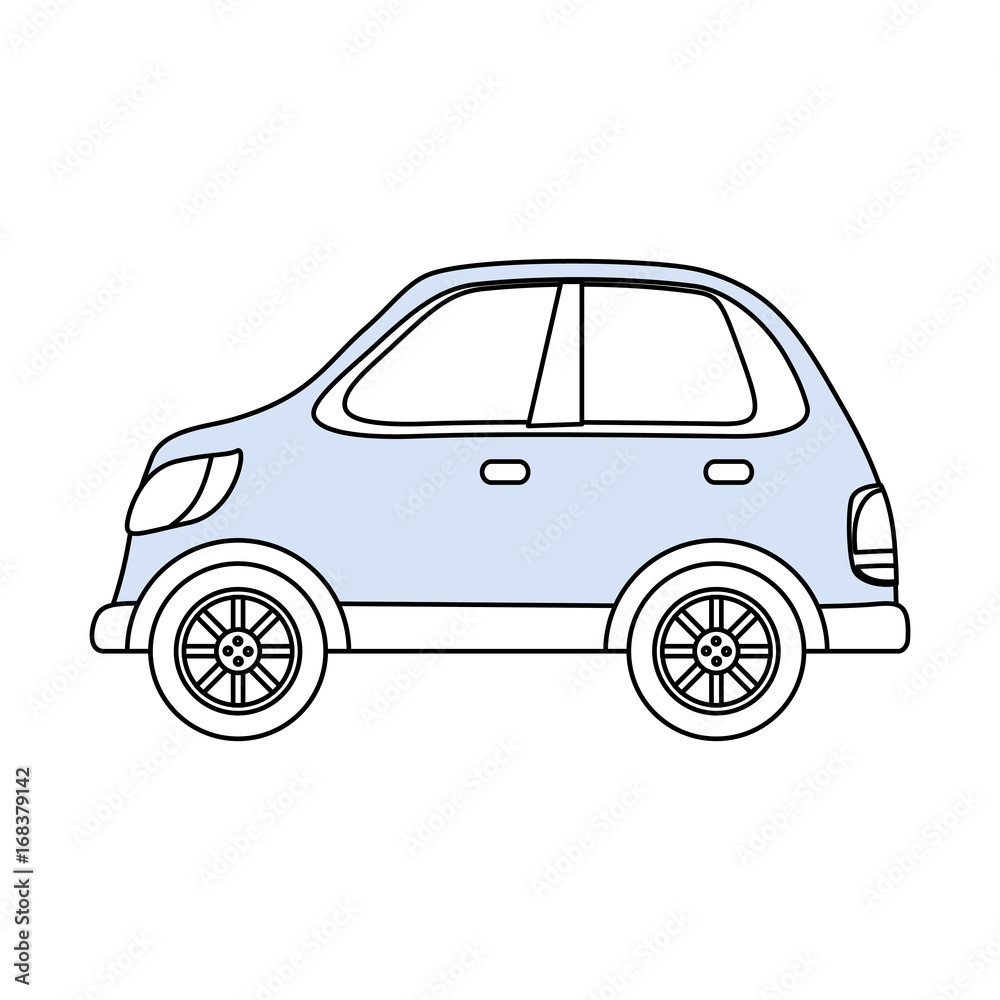 Sticker car vehicle isolated