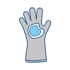 Glove gardening isolated