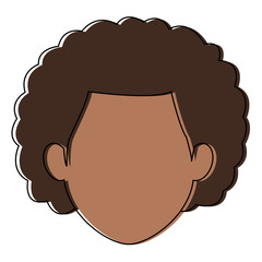 man character face avatar male vector illustration