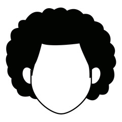 man character face avatar male on white background vector illustration
