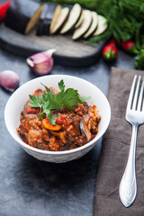  Vegetable stew with eggplant