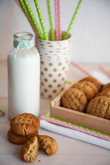  Peanut Butter Cookies and Milk