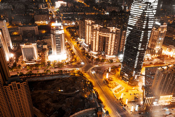 Obraz premium Nightscape of shanghai,china