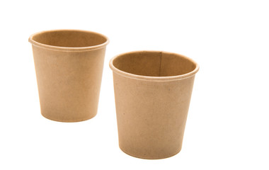 Paper cup isolated