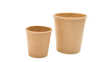 Paper cup isolated