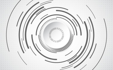 Abstract technological background concept with various technology elements. illustration Vector