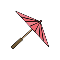 Japanese umbrella isolated