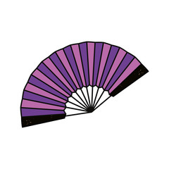 Hand fan isolated vector illustration graphic design vector illustration graphic design