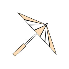 Japanese umbrella isolated