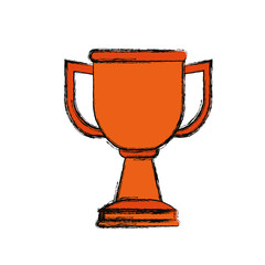 Trophy cup isolated