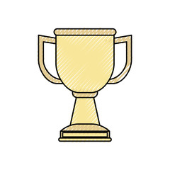 Trophy cup isolated
