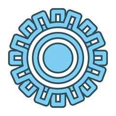 Gear machinery piece