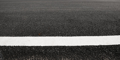 Fototapeta premium Road asphalt texture with separation lines