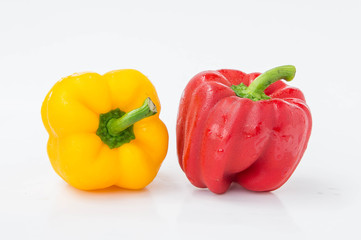 sweet pepper isolated  in white background , rew vagetable