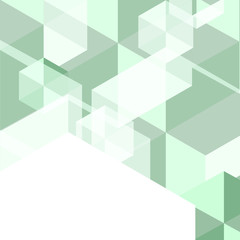 Obraz premium Green polygon created abstract background
