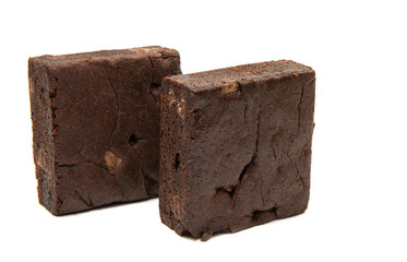 Chocolate Brownie isolated