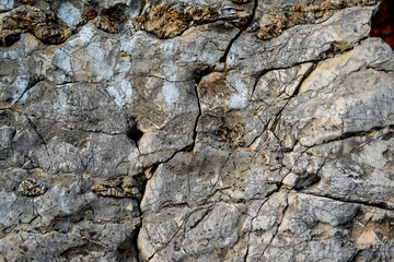 Texture of stones and rock of Montenegro