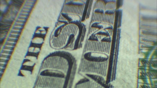 Close up of US Dollar Bill