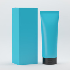 Cosmetic Tube On Isolated White Background