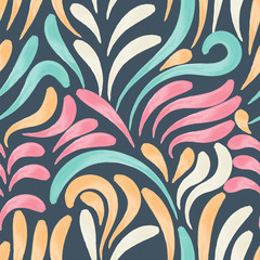 Loose swirls.