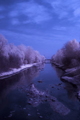 Infrared tree & river