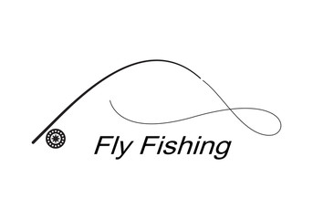 graphic fly fishing, vector © yai