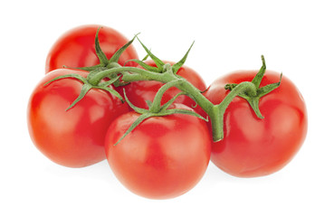 cherry tomatoes isolated on white background
