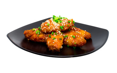Fried Chicken with Korean Sauce.