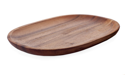 vintage weave wicker basket isolated on white background