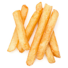 French Fried Potatoes isolated on white background