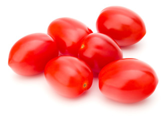 fresh plum tomato isolated on white background
