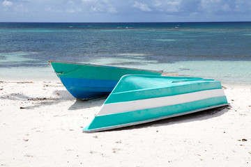 Boats on the tropical beach