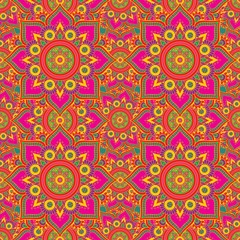 Seamless repeating pattern from the mandala