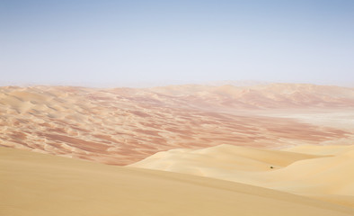 Fototapeta na wymiar sand dunes of Liwa desert