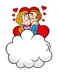 Romantic Young Valentine Couple